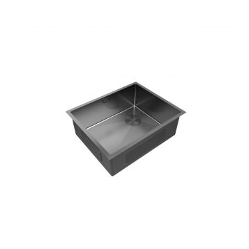 Мойка кухонная Paulmark (Паульмарк) Next-Skew 54 Uni вороненая сталь, PM885444-GM