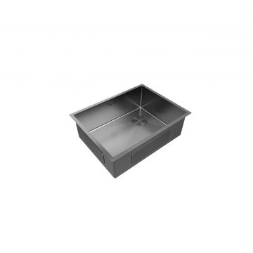 Мойка кухонная Paulmark (Паульмарк) Next-Skew 58 Uni вороненая сталь, PM885844-GM