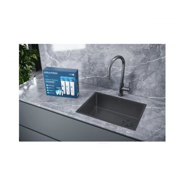 Мойка кухонная Paulmark (Паульмарк) Next-Skew 58 Uni серый, PM885844-MG