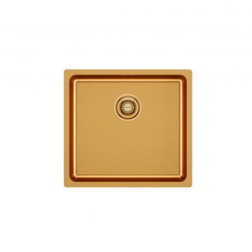 Мойка кухонная Paulmark (Паульмарк) Vista 48 брашированное золото, PM304844-BG