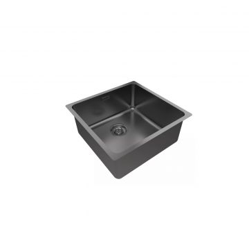 Мойка кухонная Paulmark (Паульмарк) Vista 48 вороненая сталь, PM304844-GM