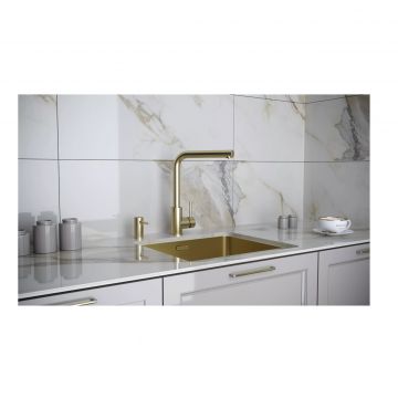 Мойка кухонная Paulmark (Паульмарк) Vista 48 светлое золото, PM304844-LG