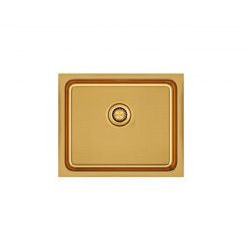 Мойка кухонная Paulmark (Паульмарк) Vista 54 брашированное золото, PM305444-BG