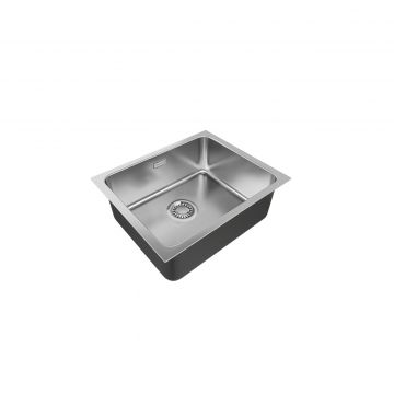 Мойка кухонная Paulmark (Паульмарк) Vista 54 брашированная сталь, PM305444-BS