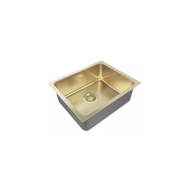 Мойка кухонная Paulmark (Паульмарк) Vista 54 светлое золото, PM305444-LG