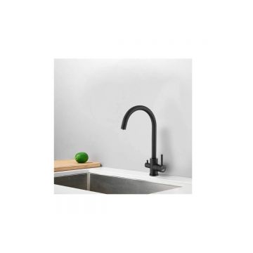 Смеситель для кухни с подключением фильтра воды Haiba черный (HB43828-7)