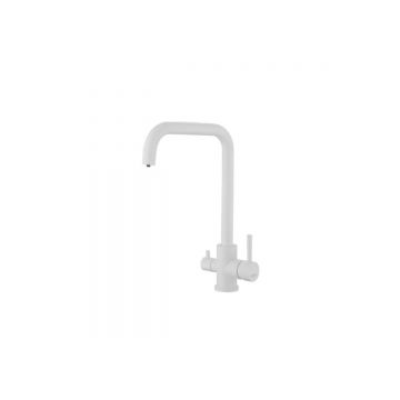Смеситель для кухни с подключением фильтра воды Haiba (Хаиба) белый (HB43829-8)