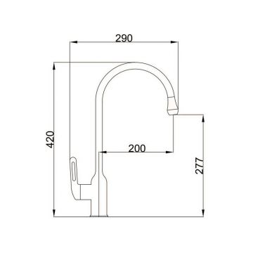 Смеситель для кухни Haiba HB41830-5, матовое золото