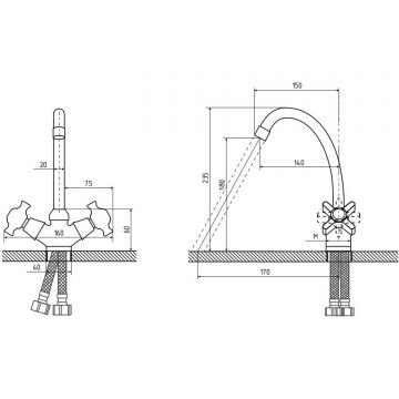 Смеситель для кухни Osgard Roxen (71076)