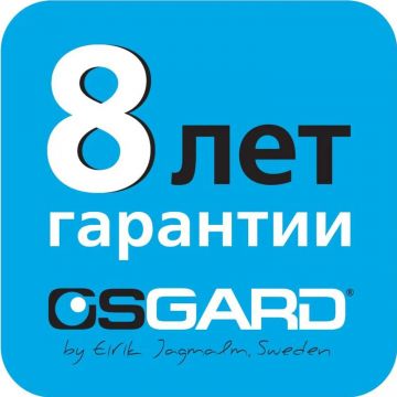 Душевая стойка со смесителем и тропическим душем, без излива, черный матовый Osgard Grunan (10250)