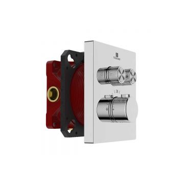 Встраиваемый смеситель для душа Vincea (Винчея) VSCV-321T-MCH двухфункциональный, термостатический, хром