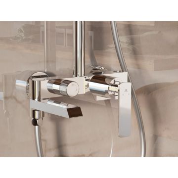 Душевая стойка Vincea VSFS-413CH с изливом, хром
