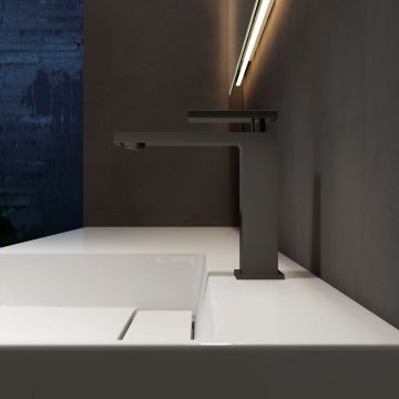 Смеситель для раковины Vincea (Винчея) Dice VBF-2DS1MB однорычажный, черный матовый