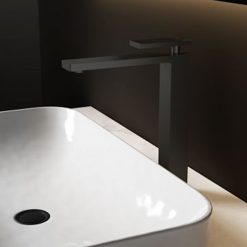 Смеситель для раковины Vincea (Винчея) Dice VBF-2DS2MB однорычажный, черный матовый