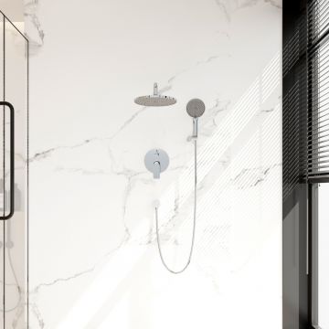 Встраиваемая душевая система Veconi (Векони) TEORA, хром глянец TE-500-C-C4