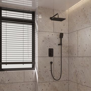 Встраиваемая душевая система Veconi (Векони) VERONA, черный матовый VE-510-B-C4