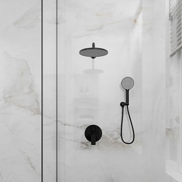 Встраиваемая душевая система Veconi (Векони) LICATA, черный матовый LI-400-B-C4