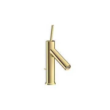 Смеситель для раковины AXOR (АКСОР) Starck 90, однорычажный, со сливным гарнитуром, 10111930 полированная латунь
