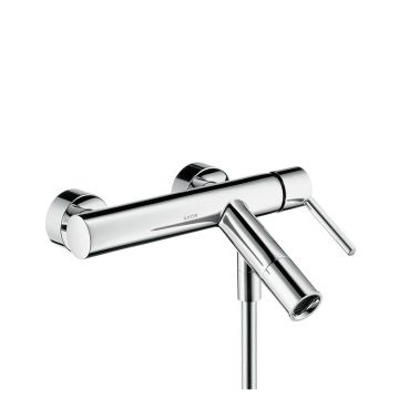 Смеситель для ванны Axor (Аксор) Starck, однорычажный, внешнего монтажа, с круглой рычаговой рукоят 10411000 хром