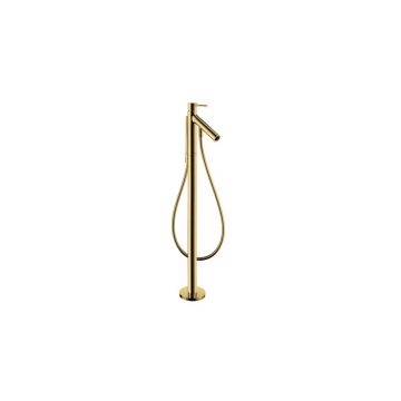 Смеситель для ванны Axor (Аксор) Starck, однорычажный, напольный, ½’, 10456990 полированное золото