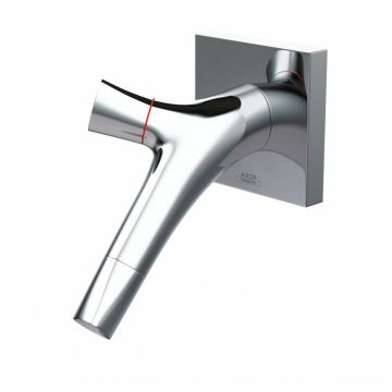 Смеситель для раковины Axor (Аксор) Starck Organic, с двумя рукоятками, для настенного монтажа, ½’ 12015000 хром