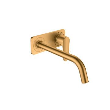 Смеситель для раковины Axor (Аксор) Citterio M, однорычажный, настенный, 34115250 полированное золото