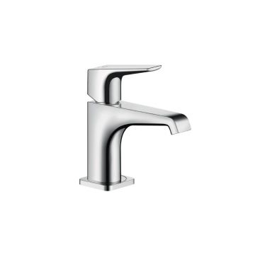 Смеситель для раковины Axor (Аксор) Citterio E, однорычажный, 90, с рычаговой рукояткой, для гостевой раковины, с незапираемым сливным набором, 36112000 хром