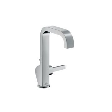 Смеситель для раковины Axor (Аксор) Citterio, однорычный, с высоким изливом и сливным гарнитуром 39034000 хром