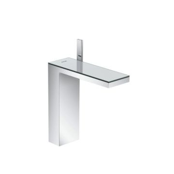 Смеситель для раковины Axor (Аксор) MyEdition, однорычажный, 230, со сливным клапаном Push-Open, 47020000 хром