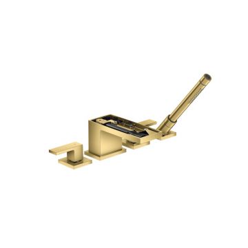 Смеситель на борт ванны Axor (Аксор) MyEdition, без панели, 47432990 полированное золото