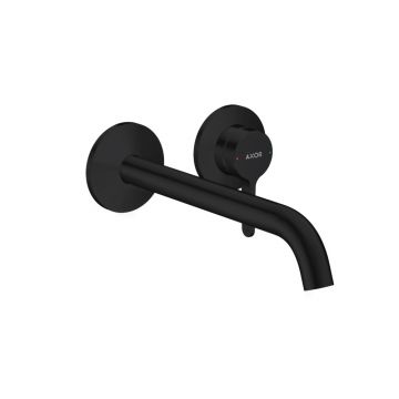 Смеситель для раковины Axor (Аксор) One, однорычажный, скрытого монтажа, настенный, 48120670 матовый черный