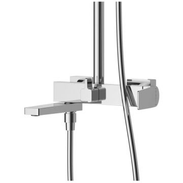 Душевая стойка BelBagno (Бельбагно) Ardente со смесителем и изливом, хром ARDENTE-VSCM-CRM