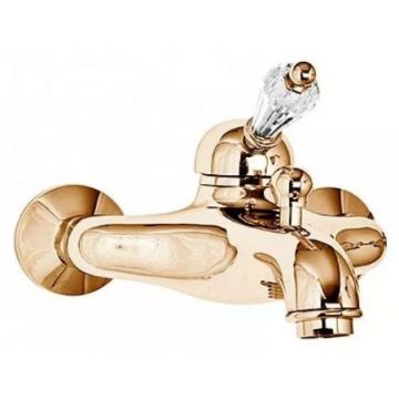 Смеситель для ванны и душа Cezares (Цезарис) однорычажный, золото, ручка Swarovski VINTAGE-VM-03/24-Sw