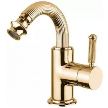 Смеситель на биде Cezares (Цезарис) однорычажный c донным клапаном, золото OLIMP-BSM2-03/24-L