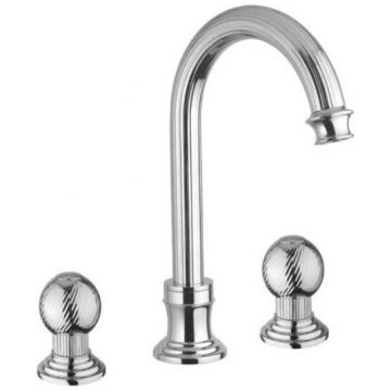 Смеситель на раковину Cezares (Цезарис) на три отверстия, высокий, с донным клапаном, хром OLIMP-BLS2-A-01-M