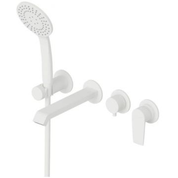 Встраиваемый Смеситель для ванны и душа Cezares (Цезарис) однорычажный с поворотным переключателем на 3 выхода, в комплекте с ручным душем, исполнение Б NAUTIC-VDM3-BIO