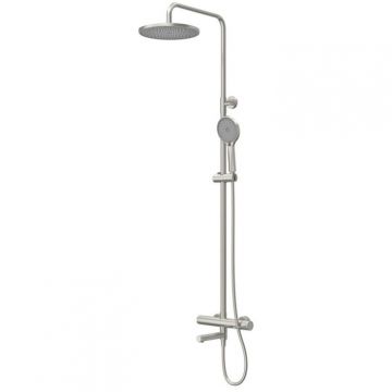 Душевая стойка со смесителем и изливом Cezares (Цезарис), сатин RELAX-CVD-IN