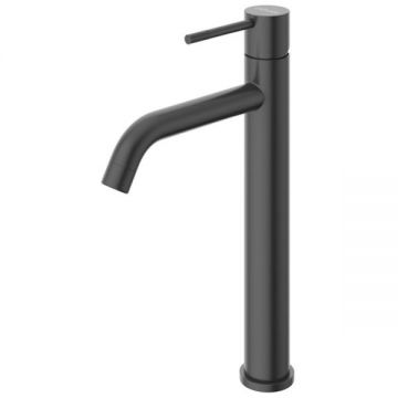 Смеситель для накладной раковины Cezares (Цезарис) однорычажный без донного клапана, черный матовый RELAX-LC1-NOP-W0