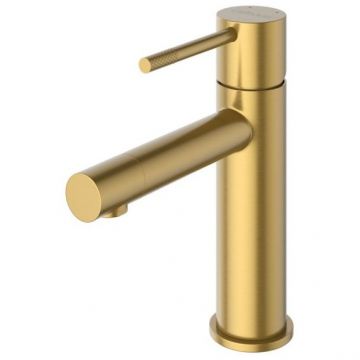 Смеситель для раковины Cezares (Цезарис) однорычажный с донным клапаном, брашированное золото RELAX-LS2-BORO