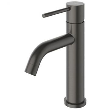 Смеситель для раковины Cezares (Цезарис) однорычажный с донным клапаном, оружейная сталь RELAX-LS1-GM