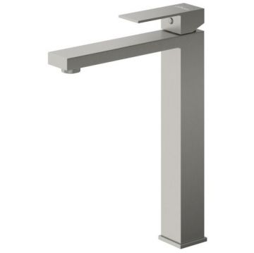 Смеситель для накладной раковины Cezares (Цезарис) однорычажный, без донного клапана, сатин SLIDER-LC-IN-W0