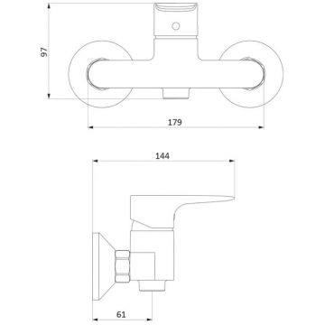 Смеситель для душа Damixa (Дамикса) Origin Evo 782000000 хром