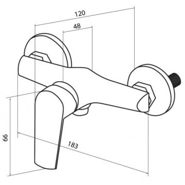 Смеситель для душа Damixa (Дамикса) Origin Balance 792000000 хром