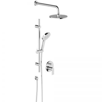 Встраиваемая душевая система Damixa (Дамикса) Apollo хром, с душевым смесителем и штангой 947530000