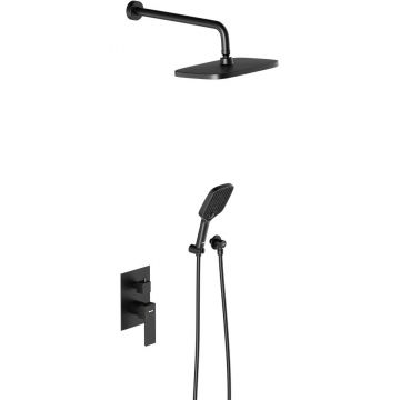 Встраиваемая душевая система Damixa (Дамикса) Gala черный, ванно-душевой смеситель, 953520300