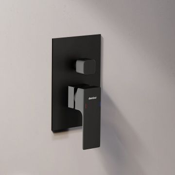 Встраиваемая душевая система Damixa (Дамикса) Gala черный, с смесителем и изливом, 953510300