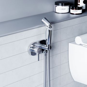 Смеситель RedBlu by Damixa (Дамикса) Option, стеновой, с гигиеническим душем, хром 212000000