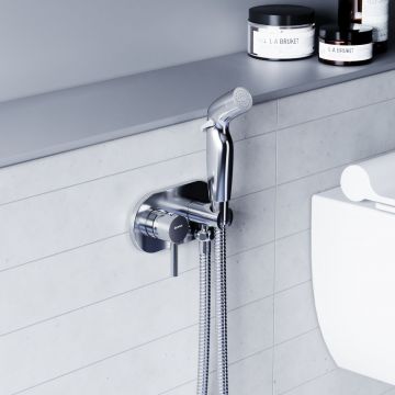 Смеситель RedBlu by Damixa (Дамикса) Option, стеновой, с гигиеническим душем, хром 212000000