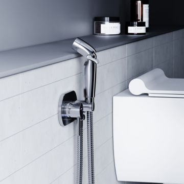 Смеситель RedBlu by Damixa (Дамикса) Option, стеновой, с гигиеническим душем, хром 212000000