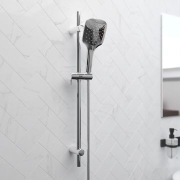 Душевой комплект Damixa (Дамикса) Eclipse, ручной душ 120 мм, штанга 700 мм, хром, 931001000